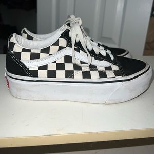 Platform Old Skool Checkered Vans